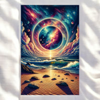 Paisaje Psicodélico Celestial de Sunset Beach