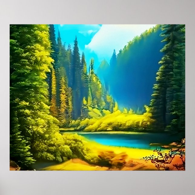 Póster Paisaje Realista Y Natural (Frente)