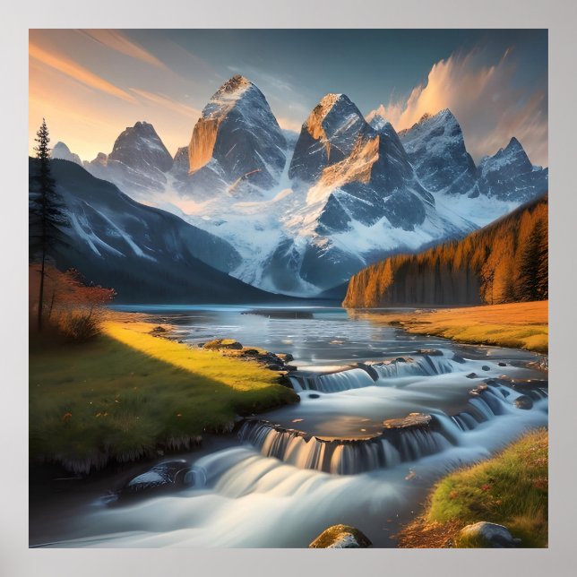 Póster Paisaje Realista Y Natural (Frente)