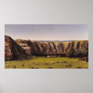 Póster Paisaje rocoso cerca de Flagey