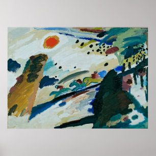 Póster Paisaje romántico de Wassily Kandinsky