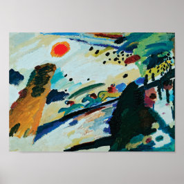Póster Paisaje romántico de Wassily Kandinsky