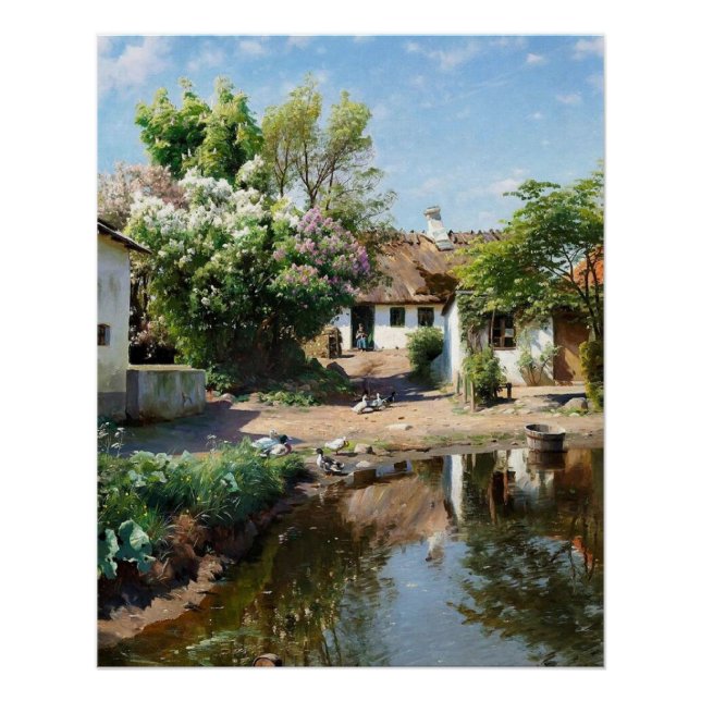 Póster Paisaje rural, Peder Mørk Mønsted (Anverso)