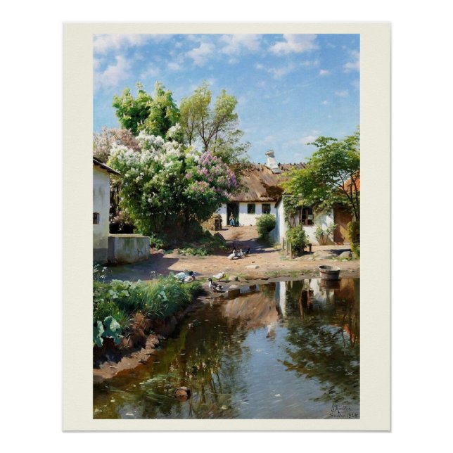 Póster Paisaje rural, Peder Mørk Mønsted (Anverso)