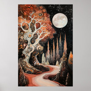 Póster Paisaje scópico surrealista de 1820