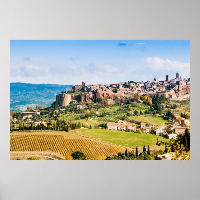 Póster Paisaje sobre Orvieto (Frente)