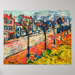 Póster Paisaje suburbano   Maurice de Vlaminck  