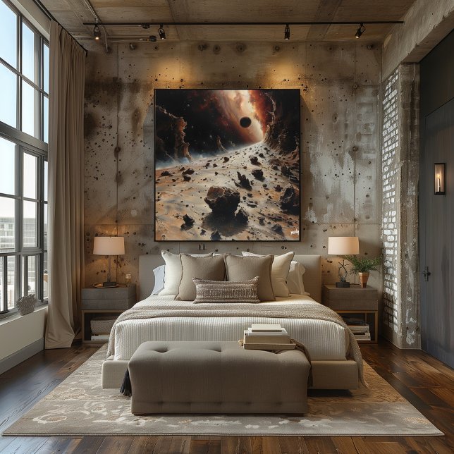 Póster Paisaje Surrealista del Espacio Exterior (Subido por el creador)