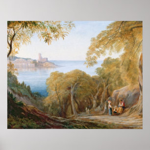 Póster Paisaje T33412 con la opinión Lerici, 1880
