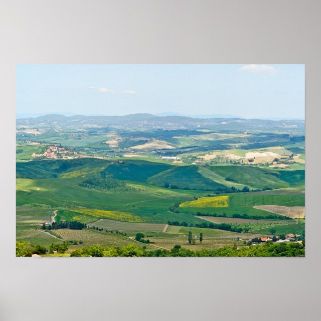 Póster Paisaje típico de Toscana (Frente)