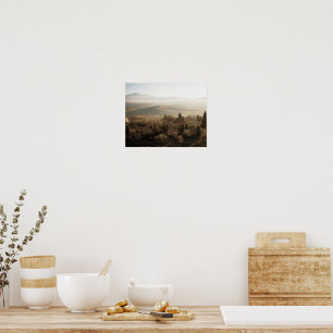 Póster Paisaje Toscana Colores Suaves