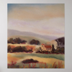 Póster Paisaje toscano