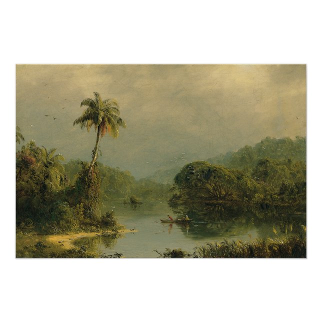 Póster Paisaje tropical Iglesia de Frederic Edwin (Anverso)
