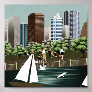Póster Paisaje urbano