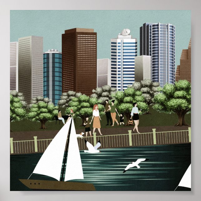 Póster Paisaje urbano (Frente)