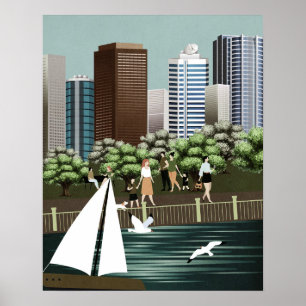 Póster Paisaje urbano