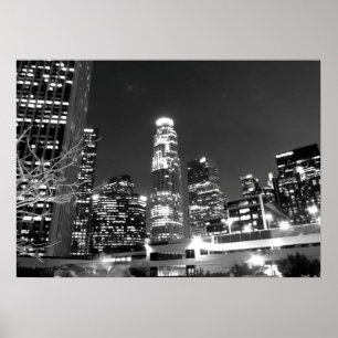 Póster Paisaje urbano blanco y negro 13