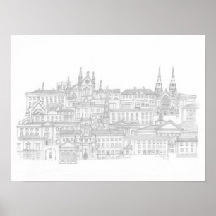 Póster Paisaje urbano de Armagh