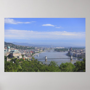 Póster Paisaje urbano de Budapest