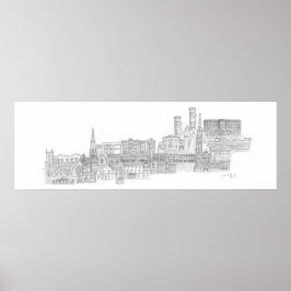 Póster Paisaje urbano de Dungannon