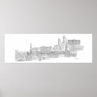 Póster Paisaje urbano de Dungannon