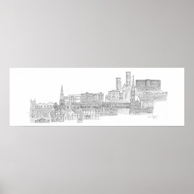Póster Paisaje urbano de Dungannon (Frente)