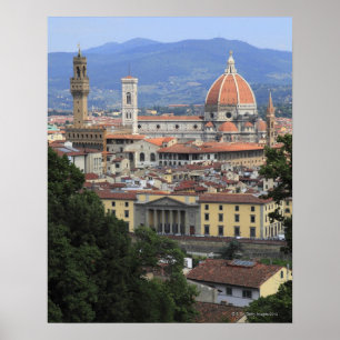 Póster Paisaje urbano de Florencia