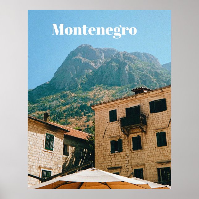Póster Paisaje urbano de Montenegro  (Frente)