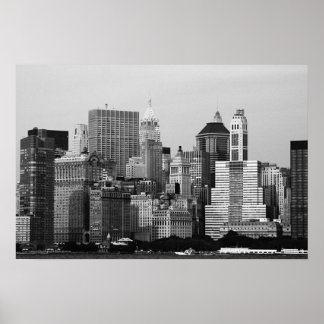 Póster Paisaje urbano de Nueva York