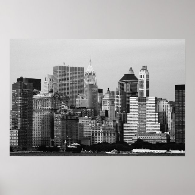 Póster Paisaje urbano de Nueva York (Frente)