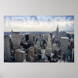 Póster Paisaje urbano de Nueva York