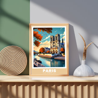 Póster Paisaje urbano de París - Poster emblemático
