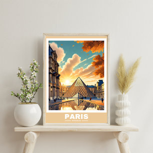 Póster Paisaje urbano de París - Poster emblemático