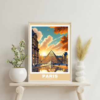 Póster Paisaje urbano de París - Poster emblemático