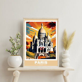 Póster Paisaje urbano de París - Poster emblemático