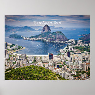 Póster Paisaje urbano de Río de Janeiro, Brasil