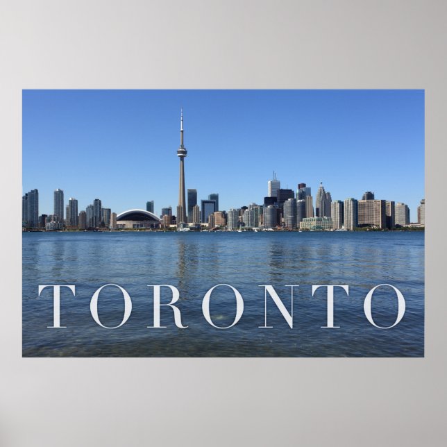 Póster paisaje urbano de toronto (Frente)