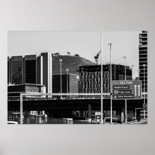 Póster Paisaje urbano en Ciudad del Cabo Signal Hill ZA S