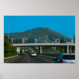 Póster Paisaje urbano en Ciudad del Cabo Signal Hill ZA S