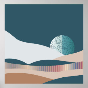 Póster Paisajes abstractos