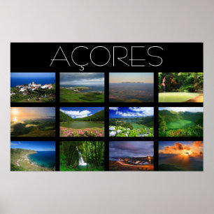 Póster Paisajes de Azores