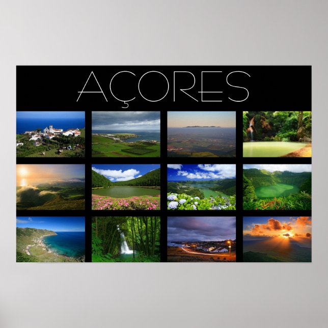 Póster Paisajes de Azores (Frente)