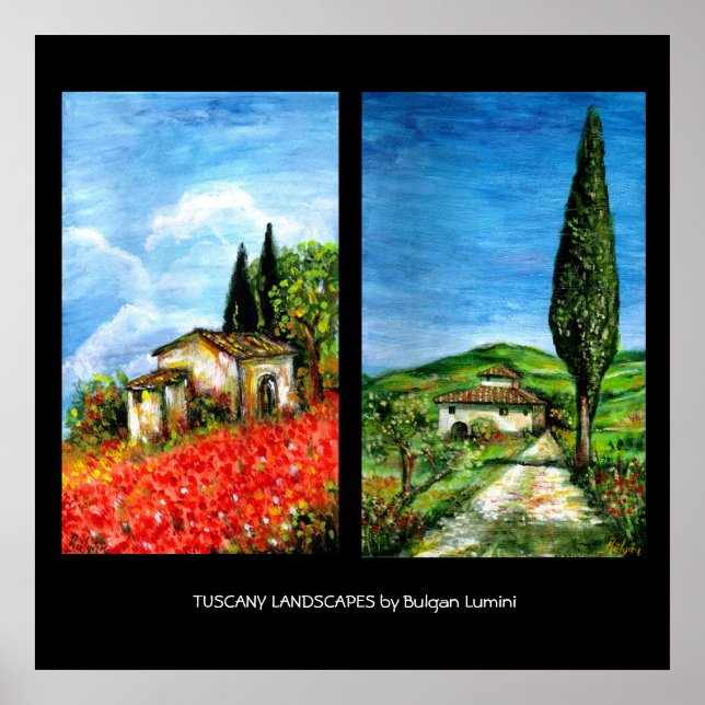 PÓSTER PAISAJES DE TOSCANA (Frente)