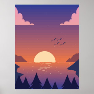 Póster Paisajes forestales