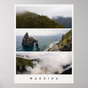 Póster Paisajes melancólicos de Madeira, Collage de fotos