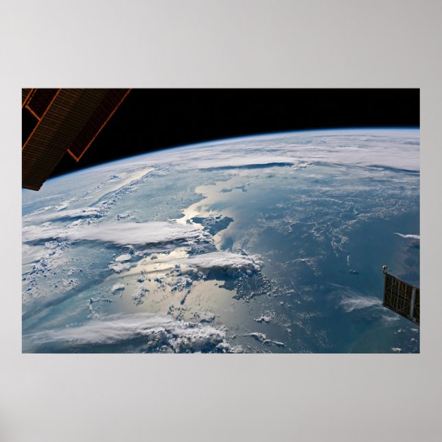 Póster Paisajes nublados alrededor de Sumatra, Indonesia. (Frente)