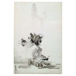 Poster paisajista Sesshu Toyo Haboku-Sansui