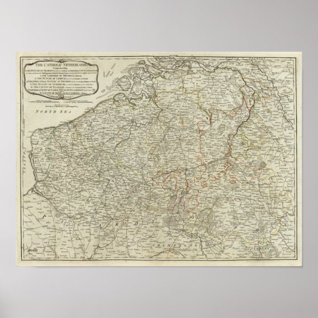 Póster Países Bajos católicos (Frente)