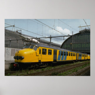 Póster Países Bajos, coches eléctricos Ry MU