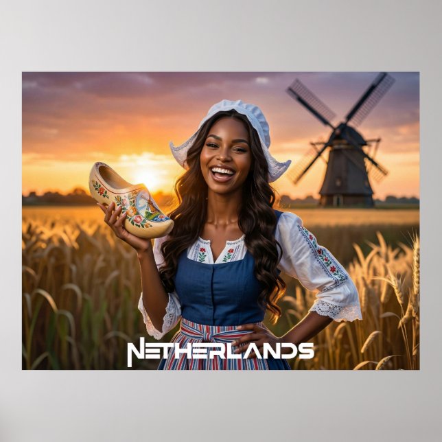 PÓSTER PAÍSES BAJOS - HOLANDÉS (Frente)